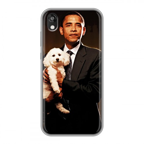 Дизайнерский силиконовый с усиленными углами чехол для Huawei Honor 8s Барак Обама