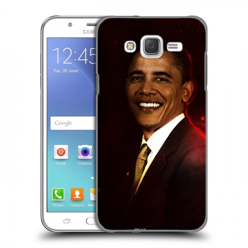 Дизайнерский пластиковый чехол для Samsung Galaxy J5 Барак Обама