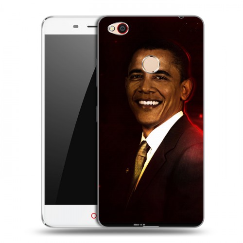Дизайнерский пластиковый чехол для ZTE Nubia N1 Барак Обама