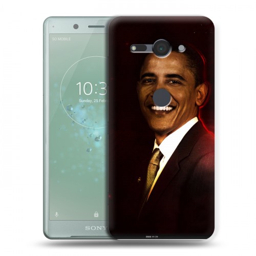 Дизайнерский силиконовый чехол для Sony Xperia XZ2 Compact Барак Обама