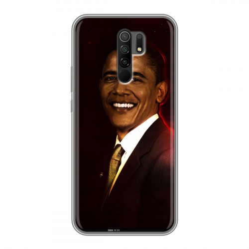 Дизайнерский силиконовый чехол для Xiaomi RedMi 9 Барак Обама