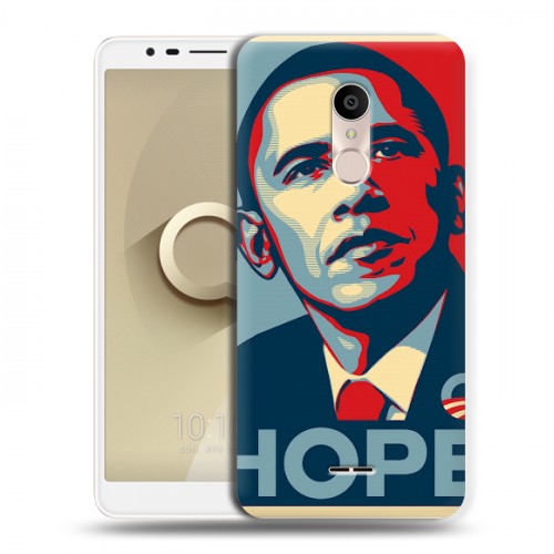 Дизайнерский пластиковый чехол для Alcatel 3C Барак Обама