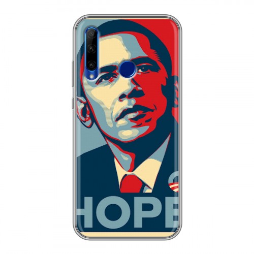 Дизайнерский силиконовый чехол для Huawei Honor 10i Барак Обама