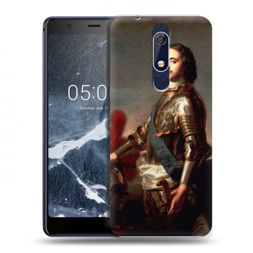 Дизайнерский пластиковый чехол для Nokia 5.1 Петр Первый