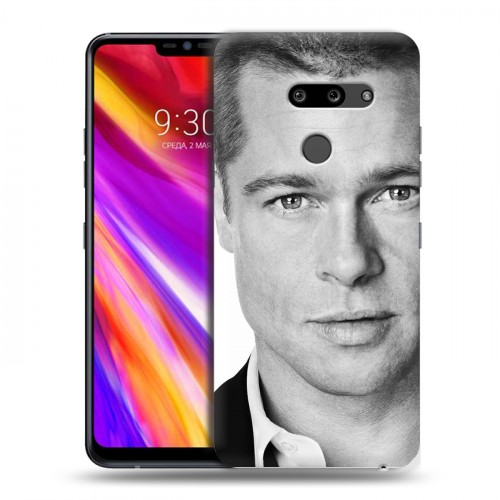 Дизайнерский пластиковый чехол для LG G8 ThinQ Бред Питт