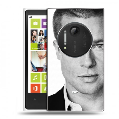 Дизайнерский пластиковый чехол для Nokia Lumia 1020 Бред Питт