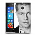 Дизайнерский пластиковый чехол для Microsoft Lumia 435 Бред Питт