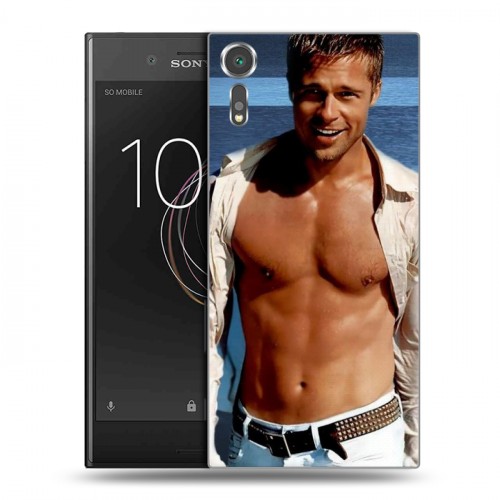 Дизайнерский пластиковый чехол для Sony Xperia XZs Бред Питт