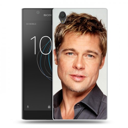 Дизайнерский пластиковый чехол для Sony Xperia L1 Бред Питт