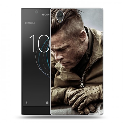 Дизайнерский пластиковый чехол для Sony Xperia L1 Бред Питт