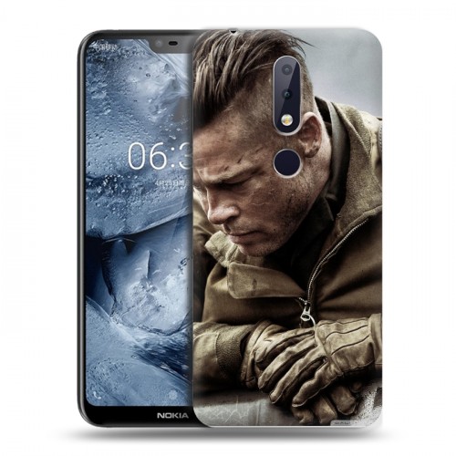 Дизайнерский силиконовый чехол для Nokia 6.1 Plus Бред Питт