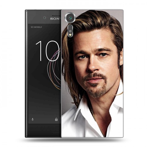 Дизайнерский пластиковый чехол для Sony Xperia XZs Бред Питт