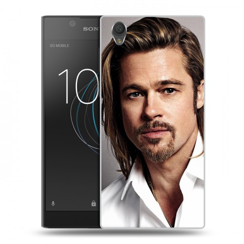 Дизайнерский пластиковый чехол для Sony Xperia L1 Бред Питт