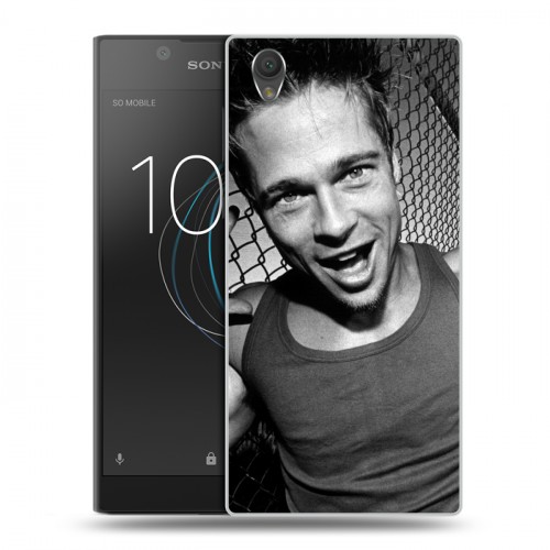 Дизайнерский пластиковый чехол для Sony Xperia L1 Бред Питт