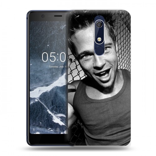 Дизайнерский пластиковый чехол для Nokia 5.1 Бред Питт