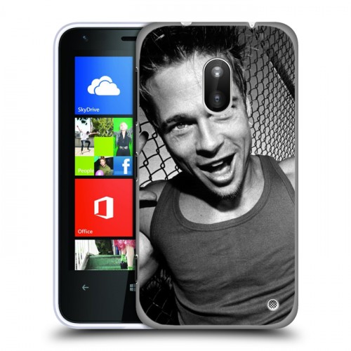 Дизайнерский пластиковый чехол для Nokia Lumia 620 Бред Питт