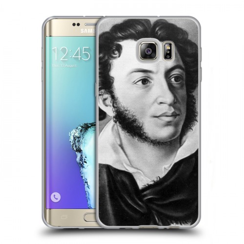 Дизайнерский пластиковый чехол для Samsung Galaxy S6 Edge Plus Александр Пушкин