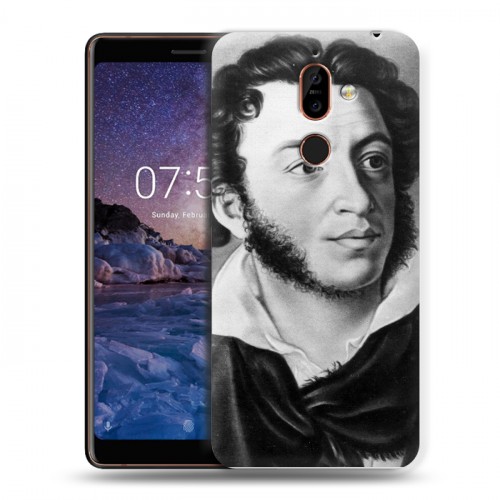 Дизайнерский пластиковый чехол для Nokia 7 Plus Александр Пушкин