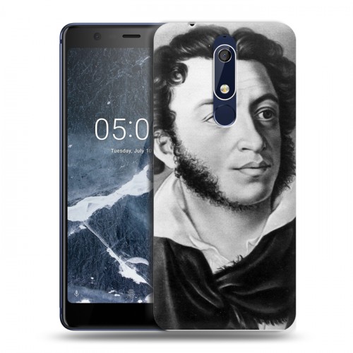 Дизайнерский пластиковый чехол для Nokia 5.1 Александр Пушкин