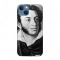 Дизайнерский силиконовый чехол для Iphone 13 Александр Пушкин