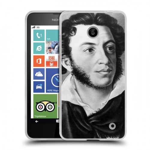 Дизайнерский пластиковый чехол для Nokia Lumia 630/635 Александр Пушкин