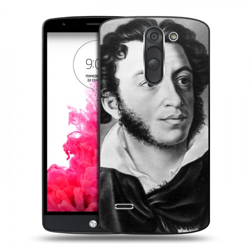 Дизайнерский пластиковый чехол для LG G3 Stylus Александр Пушкин