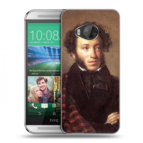 Дизайнерский силиконовый чехол для HTC One ME Александр Пушкин