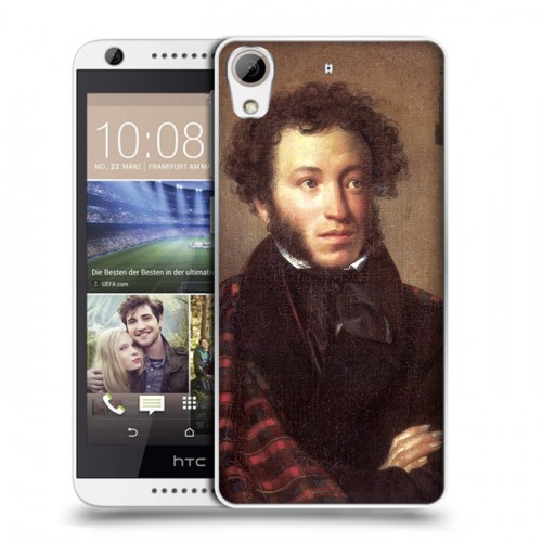 Дизайнерский силиконовый чехол для HTC Desire 626 Александр Пушкин