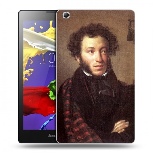 Дизайнерский силиконовый чехол для Lenovo Tab 3 7 Essential Александр Пушкин