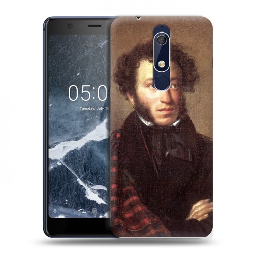 Дизайнерский пластиковый чехол для Nokia 5.1 Александр Пушкин