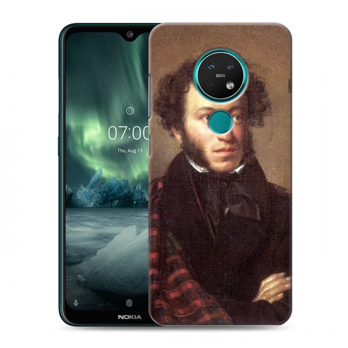 Дизайнерский силиконовый с усиленными углами чехол для Nokia 7.2 Александр Пушкин