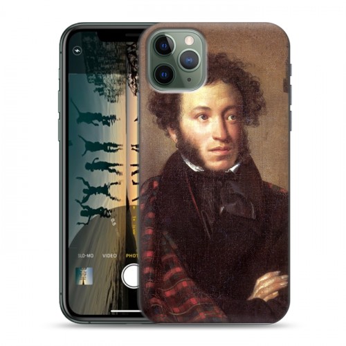 Дизайнерский пластиковый чехол для Iphone 11 Pro Max Александр Пушкин