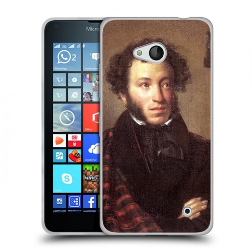 Дизайнерский пластиковый чехол для Microsoft Lumia 640 Александр Пушкин