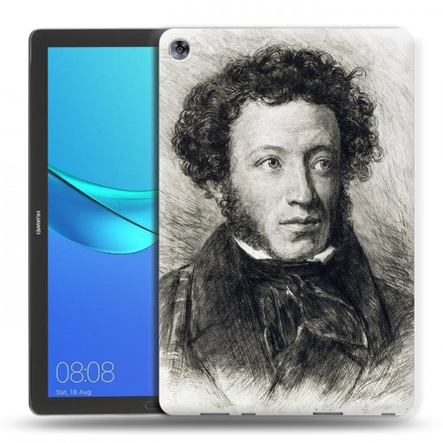 Дизайнерский силиконовый чехол для Huawei MediaPad M5 10.8 Александр Пушкин