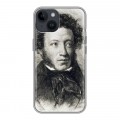 Дизайнерский пластиковый чехол для Iphone 14 Александр Пушкин