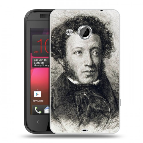 Дизайнерский пластиковый чехол для HTC Desire 200 Александр Пушкин