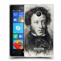 Дизайнерский пластиковый чехол для Microsoft Lumia 435 Александр Пушкин