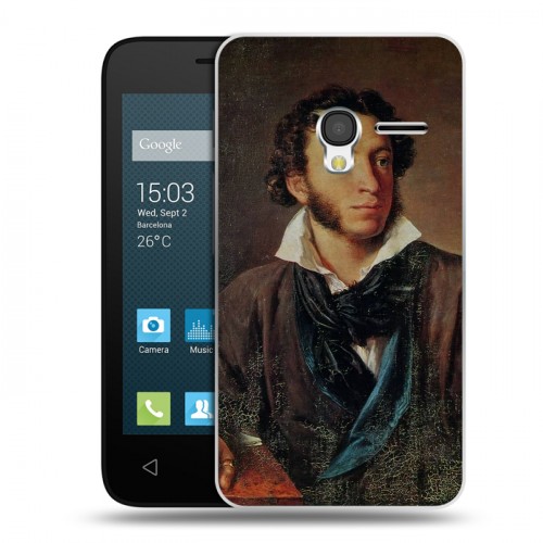 Дизайнерский пластиковый чехол для Alcatel One Touch Pixi 3 (4.0) Александр Пушкин