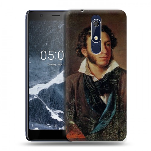 Дизайнерский пластиковый чехол для Nokia 5.1 Александр Пушкин