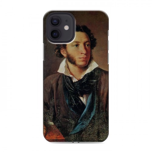 Дизайнерский силиконовый чехол для Iphone 12 Александр Пушкин