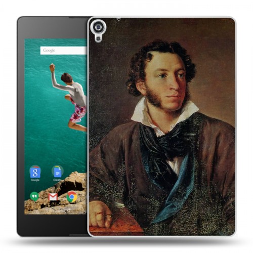 Дизайнерский пластиковый чехол для Google Nexus 9 Александр Пушкин