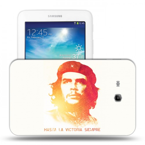 Дизайнерский силиконовый чехол для Samsung Galaxy Tab 3 Lite Че Гевара