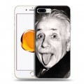 Дизайнерский силиконовый чехол для Iphone 7 Plus / 8 Plus Альберт Эйнштейн