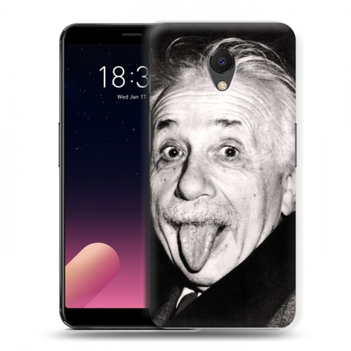 Дизайнерский силиконовый чехол для Meizu M6s Альберт Эйнштейн