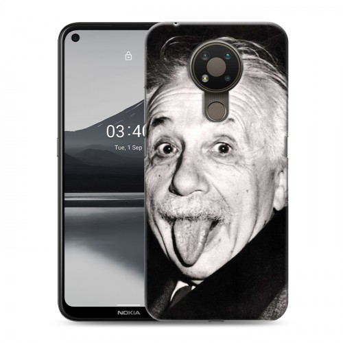 Дизайнерский пластиковый чехол для Nokia 3.4 Альберт Эйнштейн