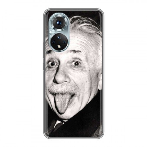 Дизайнерский силиконовый чехол для Huawei Honor 50 Альберт Эйнштейн
