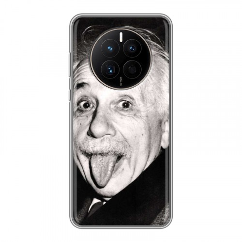 Дизайнерский пластиковый чехол для Huawei Mate 50 Альберт Эйнштейн