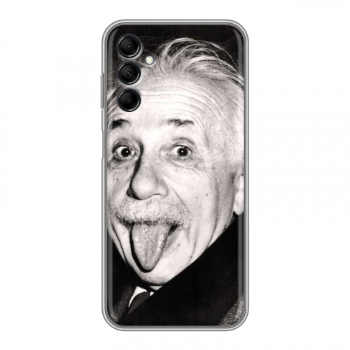 Дизайнерский пластиковый чехол для Samsung Galaxy M14 5G Альберт Эйнштейн