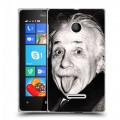 Дизайнерский пластиковый чехол для Microsoft Lumia 435 Альберт Эйнштейн