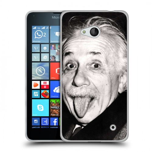 Дизайнерский силиконовый чехол для Microsoft Lumia 640 Альберт Эйнштейн